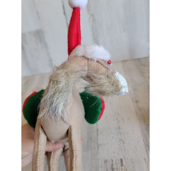 Annalee camel gift carrier 2011 Xmas figure santa hat plush - Picture 10 of 10